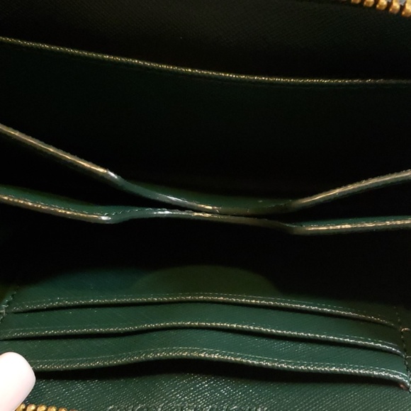 Michael Kors Metallic Green Satchel - Picture 6 of 8